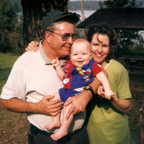 Dad, Sam, and me 1998