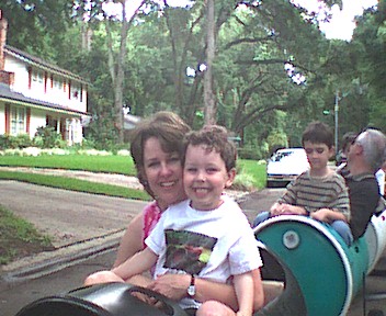 Sam and me on a ride